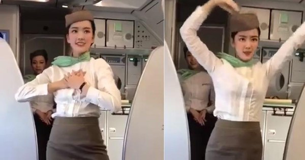 Phát sốt trước nhan sắc của nữ tiếp viên hàng không múa trên máy bay Phat sot truoc nhan sac cua nu tiep vien hang khong mua tren may bay