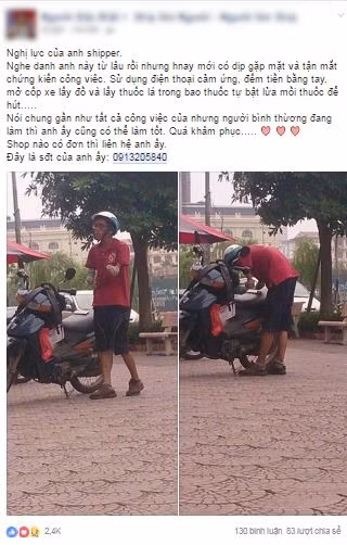 Thời gian qua, nghề shipper không còn xa lạ gì với giới trẻ và đặc biệt là với những bạn sinh viên. Trong mắt nhiều người, đây là một công việc khá đơn giản khi các shipper chỉ việc nhận hàng và giao hàng cho khách rồi thu tiền. Tuy nhiên, khi tìm hiểu công việc của những shipper nhiều người sẽ thấy rằng xung quanh nghề nghiệp của họ có biết bao chuyện buồn, vui.