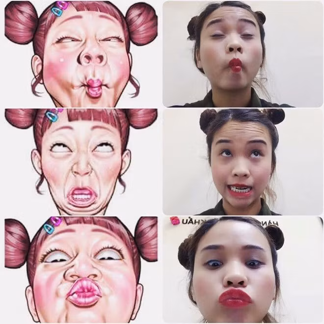 Đúng bản chất là cái gì mới, độc, lạ thì trở nên hot trong cộng đồng mạng và việc selfie khoe mặt xấu này cũng không nằm ngoài xu thế đó. Chỉ sau ít giờ đăng tải, những bức ảnh ăn theo trào lưu này đã hút được "triệu like" từ các bạn trẻ và họ đua nhau chạy theo kiểu chụp ảnh mới này. Ảnh: Thao Ngoc