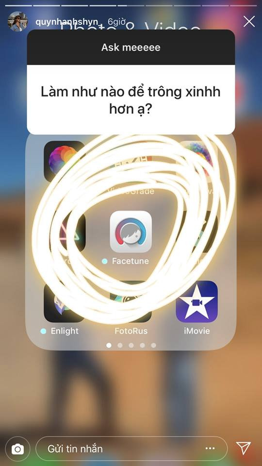 Đây là phần mềm giúp Mẫn Tiên làm đẹp và được cô nàng hot girl 9X bật mí cho các bạn trẻ.