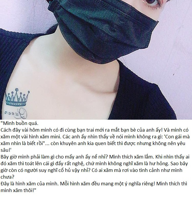 Mới đây trên mạng xã hội, câu chuyện về cô gái xăm hình bị chính người yêu và gia đình dè bỉu đã lại một lần nữa tạo điều kiện để cho dân mạng được phen tranh luận sôi nổi.
