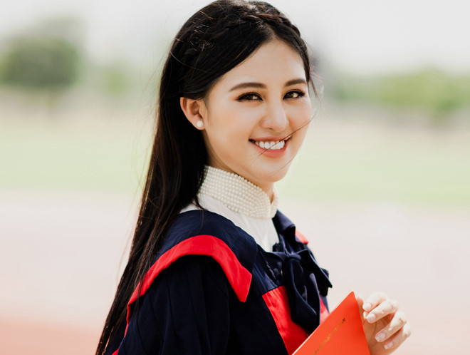 Bảo Ngọc cũng là một trong những học viên xuất sắc được chọn tham dự sinh viên nghiên cứu khoa học cấp bộ năm học 2017-2018.