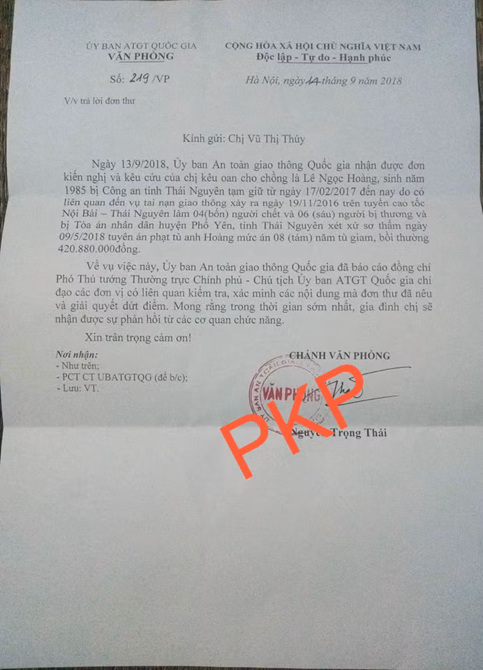 Theo nickname Minh Tuấn chia sẻ: "Trong vụ tai nạn này, tài xế xe container hoàn toàn chấp hành tốt các quy định của Luật giao thông đường bộ. Anh ta không đi quá tốc độ, không chạy sai làn, không vi phạm tải trọng, không sử dụng rượu bia khi tham gia giao thông".