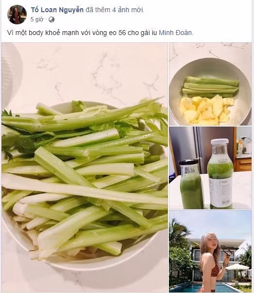 SunHt được mẹ tâm lý chuẩn bị cho cả đồ uống giúp giảm cân, vì mục tiêu "vòng eo 56".