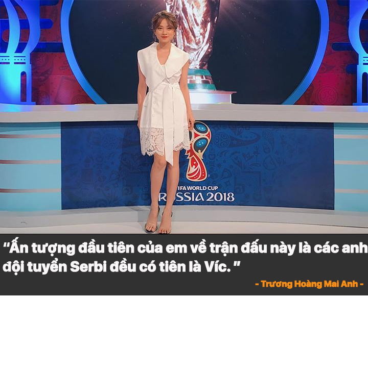 Trang cá nhân của hot girl 9X, cũng bị "tấn công" liên tục bằng những lời lẽ xấu từ cư dân mạng, nhưng cô nàng vẫn bình tĩnh đáp trả lại rằng: "Có ai phản đối việc ném đá đâu". Hầu hết, khán giả đều cảm thấy như cực hình mỗi khi xem các người đẹp bình luận. Thay vì đưa ra những kiến thức chuyên môn về bóng đá, các cô nàng lại chăm chăm vào đời sống cá nhân, ngoại hình của các cầu thủ.