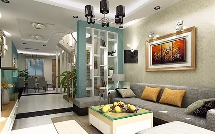 Phong cách hiện đại với nhiều màu sắc nhưng không lòe loẹt. Ảnh: Thietkehoanggia.