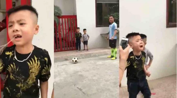 Sau vài lần ngập ngừng, cuối cùng cậu bé mạnh dạn bắn mũi tên đi và chiếc răng rơi ra theo đó. Sau khoảng 1 giây để để định hình, cậu con trai đã vui mừng khi biết chiếc răng của mình đã rơi ra một cách nhẹ nhàng.