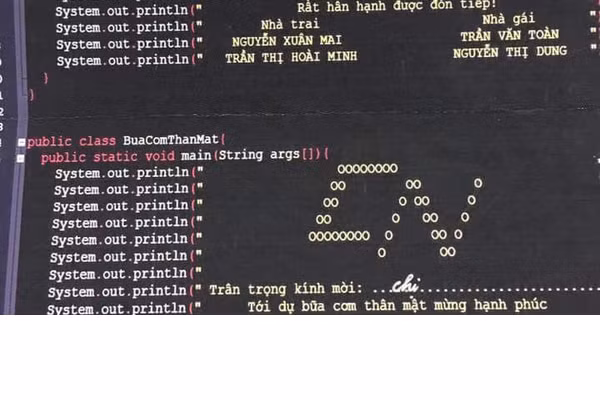 Gần đây, cộng đồng mạng chuyền tay nhau hình ảnh thiệp cưới lạ mắt của một cặp đôi lập trình viên người Việt. Tấm thiệp không chỉ gây ấn tượng bởi thiết kế độc đáo chưa từng có mà còn khiến các lập trình viên độc thân khác ganh tị bởi nghề nghiệp này khá kén bạn đời.