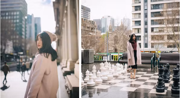 Tháng 10/2017, Kiều Trinh có chuyến du lịch Australia. Cô đến nay vẫn khiến dân mạng tò mò bởi không biết ai là người chụp các bức hình này. Hot girl Sài thành trở thành hình mẫu của nhiều cô gái khi có vẻ ngoài xinh đẹp, cuộc sống tự lập. Đầu năm nay, 9X khoe tự mua xế hộp tiền tỷ trên trang cá nhân.