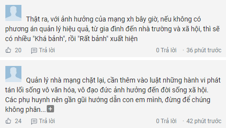 Thông tin, Khá Bảnh bị tạm giữ được phát ra, dân mạng đã đưa ra nhiều ý kiến. Đa phần CĐM đều cho rằng việc một tên giang hồ từng vào tù ra tội như Khá bị bắt là điều đương nhiên. Tuy nhiên, thứ mà nhân vật mạng này để lại đó là 1 lứa fan thần tượng mù quáng mà đa phần trong số này đều là các trẻ ở tuổi vị thành niên.