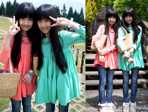 Trang fanpage Facebook của hai cô bé có hơn 1,5 triệu người theo dõi.