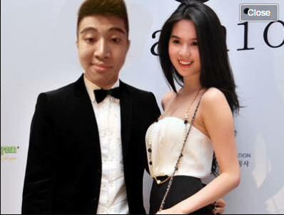 Cùng Ngọc Trinh đi dự sự kiện tại Hàn Quốc.