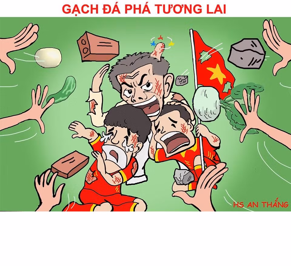 Dù phải chịu rất nhiều "gạch đá" từ dư luận nhưng chính những viên gạch đó đã giúp HLV Hoàng Anh Tuấn và các học trò xây nên một tương lai mới cho bóng đá Việt.