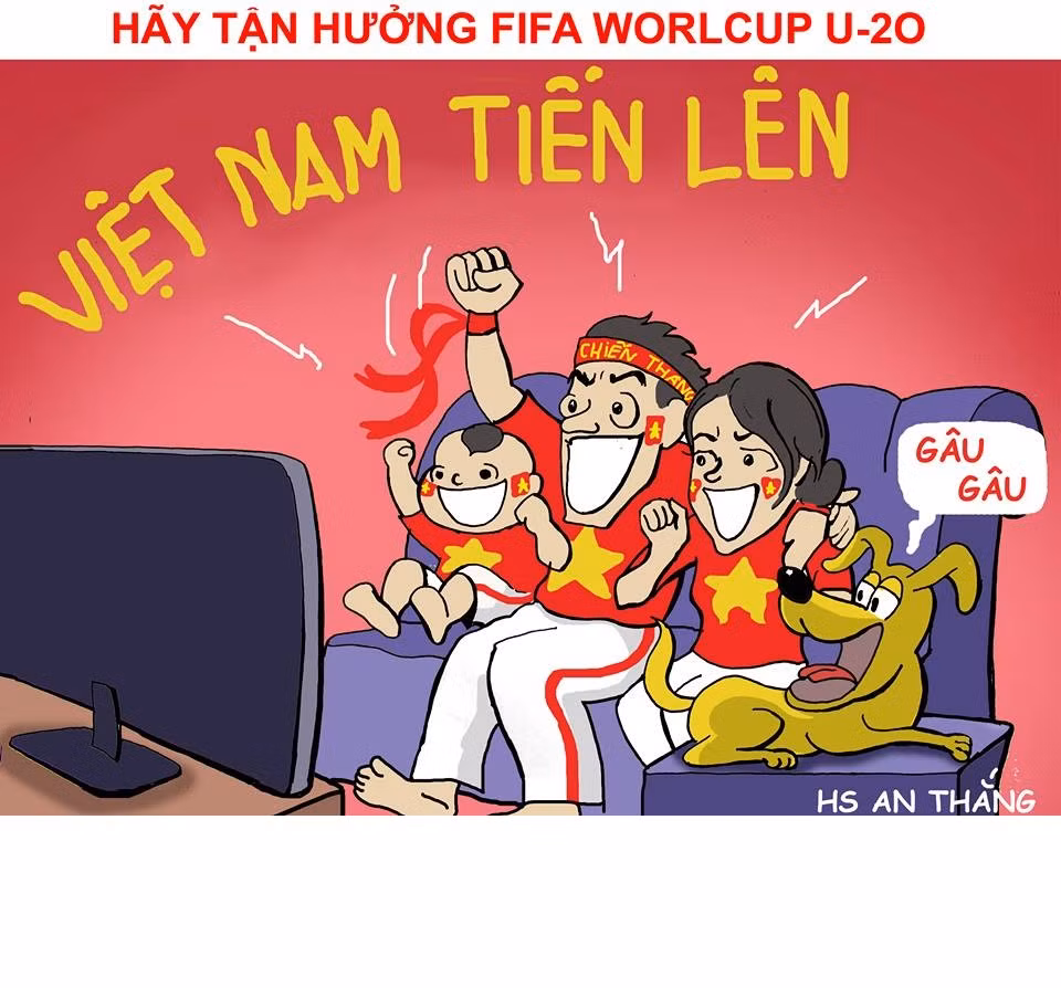 Dù có ra sao đi nữa người dân Việt Nam vẫn ủng hộ hết mình cho thầy trò HLV Hoàng Anh Tuấn. Ảnh trong bài: An Thắng.