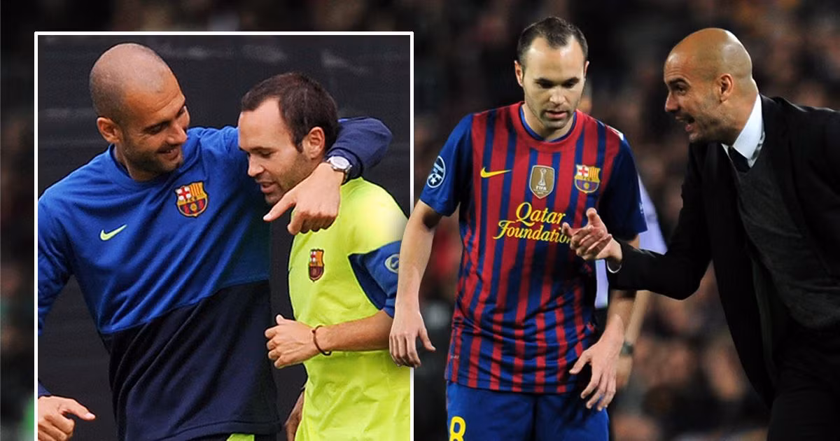 Guardiola dự định gây sốc với việc mời cựu binh Andres Iniesta về sân Etihad trong kỳ chuyển nhượng hè tới. Ảnh: Manchester Evening News.