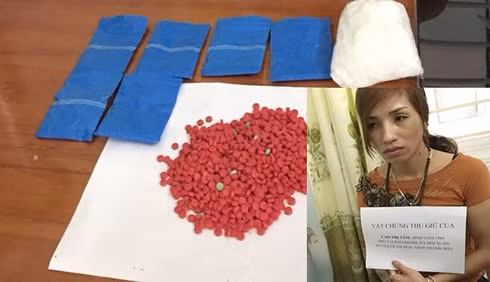 Đối tượng cùng tang vật tại cơ quan điều tra (Ảnh: Công an Thanh Hóa)