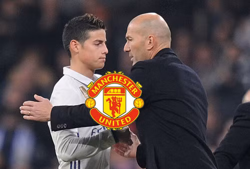 M.U sắp có James giá 80 triệu: Theo nguồn tin từ tờ Mediaset Premium, M.U sẵn sàng chi 80 triệu euro để chiêu mộ tiền vệ James Rodriguez. Đây là mức phí nằm trong “vùng chấp thuận” của Real Madrid. Do đó, Quỷ đỏ hoàn toàn có triển vọng sở hữu cầu thủ người Colombia. Ảnh: Mediaset Premium