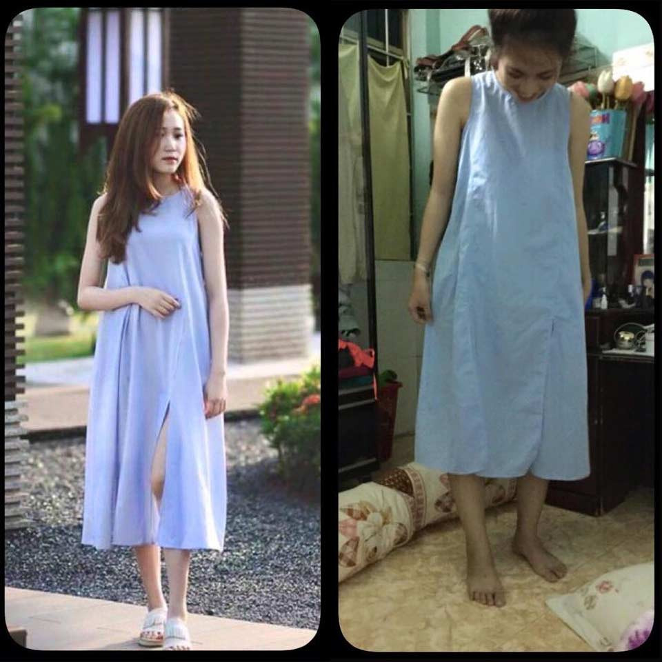 Nói tiếp về chiếc váy của mình Xoan tâm sự thêm: "Mình thấy màn sáng tạo ấy hay hay nên chụp gửi cho đứa bạn xem mà nó cứ cười suốt. Mình cũng đăng lên Facebook cho vui không ngờ lại được nhiều người quan tâm, và nhiều page chia sẻ đến thế"