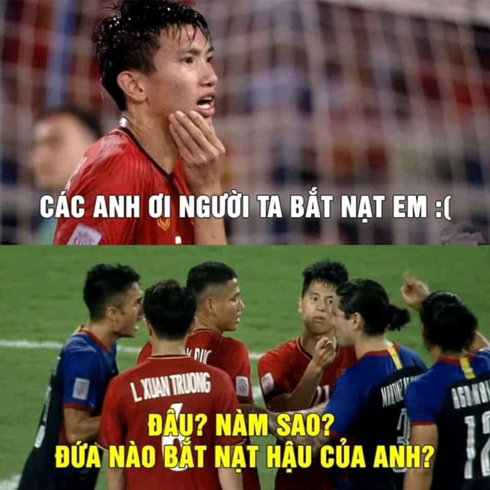 Sau khi được đàn em ở đội tuyển Việt Nam là Văn Hậu kêu cứu, Đình Trọng đã tiến lại và có pha chỉ tay "thị uy" với tuyển thủ Philippines.