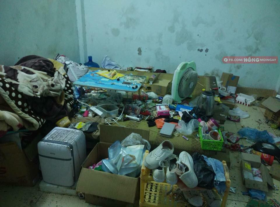 Cảnh tượng trước khi chuyển phòng của một thành phần "cao thủ ở bẩn".