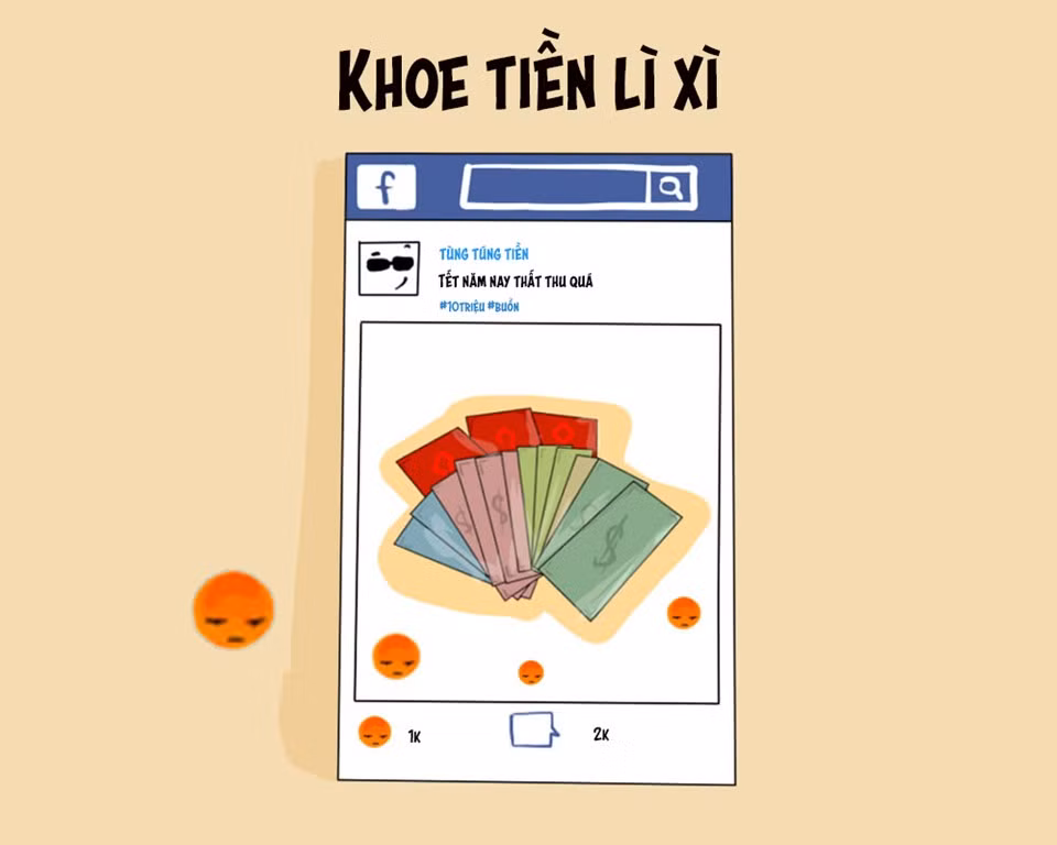 Chụp ảnh khoe lì xì là một trong những trào lưu có nhiều ý kiến trái chiều, nhưng vẫn được nhiều bạn trẻ ưa thích và thực hiện mỗi khi Tết đến.
