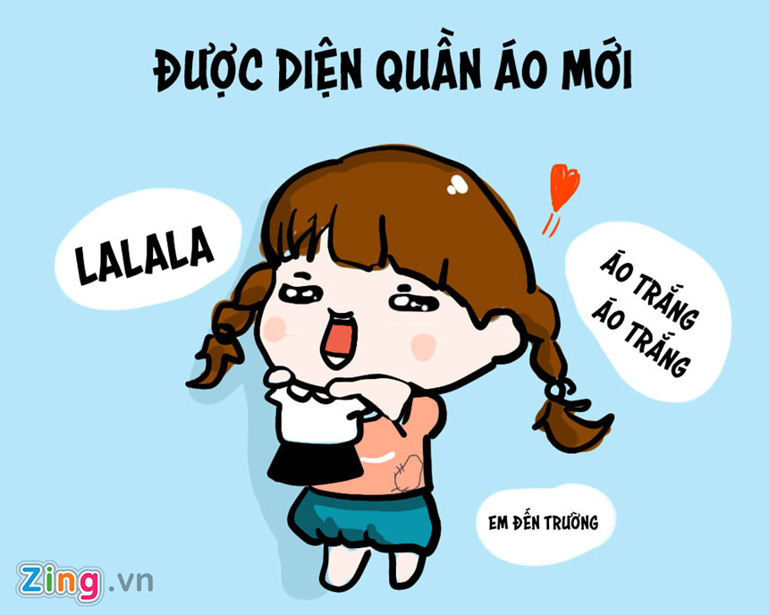 Khoe quần áo mới mua trong dịp Tết trên Facebook từng được nhiều bạn trẻ thực hiện.