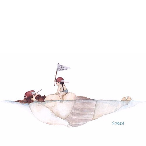 Khoảnh khắc vui vẻ. Bố là tàu cướp biển, con gái là thuyền trưởng.