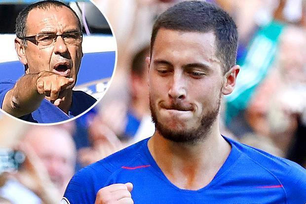 Eden Hazard không ngớt lời khen về phong cách bóng đá của ông thầy mới - HLV Maurizio Sarri, sau chiến thắng thứ 4 liên tiếp của đội nhà tại Premier League 2018/19.