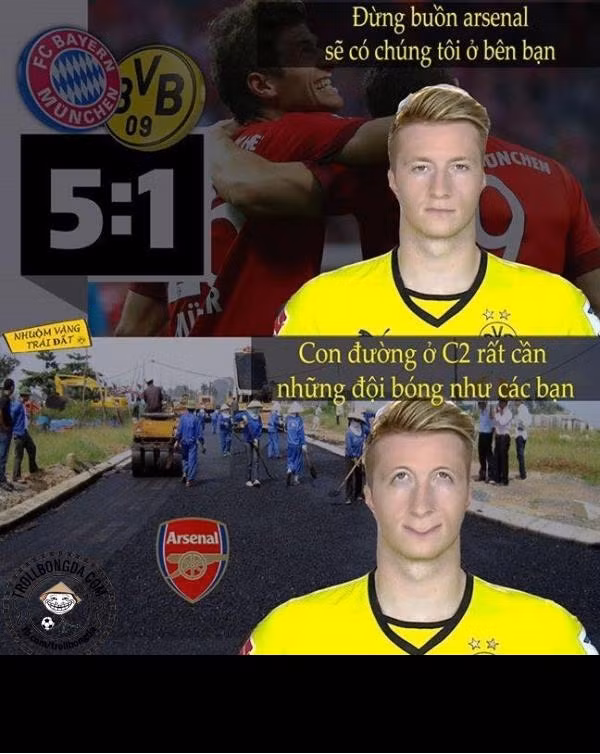 Marco Reus của Dortmund chia sẻ nỗi buồn với Arsenal khi CLB này nhiều khả năng phải xuống chơi tại Europa League trong thời gian tới.