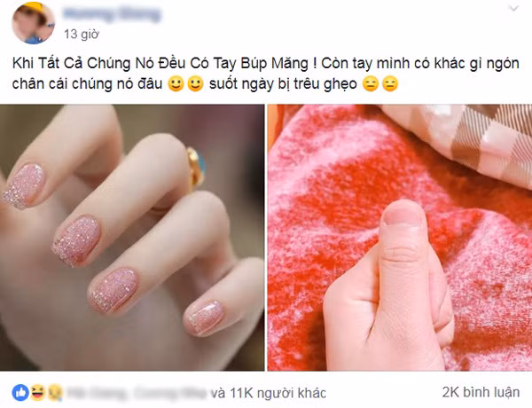 Là con gái, ai chẳng mong muốn mình có thể trở lên xinh đẹp mọi nơi, mọi lúc. Từ tóc, khuôn mặt cho đến móng chân, móng tay. Chính vì thế mà nhiều người đã không tiếc tiền để mỗi dịp lễ Tết lại đầu từ nail lên tới cả triệu đồng.