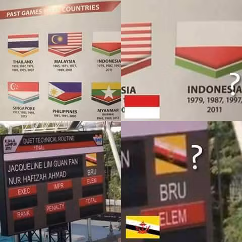 Sau 17 ngày chính thức tranh tài, SEA Games 29 đã khép lại, tuy nhiên, sau khi tổng kết kì đại hội này, NHM cũng nhìn ra rất nhiều các bê bối khiến nó không được trở nên trọn vẹn. Đầu tiên đó là sự chuẩn bị thiếu chuyên nghiệp của nước chủ nhà khi họ đã in nhầm quốc kì của một số quốc gia trong đó có Brunei hay Indonesia. Sau đó, chính bộ trưởng thể thao và thanh niên Malaysia ông Khairy Jamaluddin đã phải muối mặt xin lỗi vì sự cố này.