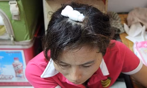 Chị Thảo từng bị công an phường 3 xử phạt hành chính 2,5 triệu đồng về việc cản trở người thi hành công vụ cách đây hơn 1 năm. Ảnh: Lê Trai.