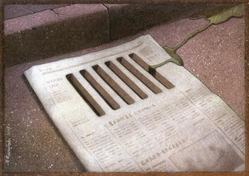 Những tờ báo không chính thống hay còn gọi là báo lá cải chứa đựng những thông tin như rác thải. Vậy nên hãy biết chọn báo để đọc và chắt lọc những thông tin từ những tờ báo đó.