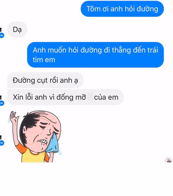 Sau hàng loạt những kiểu nhắn tin trêu chọc người yêu, bạn thân hay gia đình thì mới đây dân mạng lại tiếp tục rộ lên trào lưu đặt câu hỏi " đường nào tới trái tim anh" và nhận lại được rất nhiều câu trả lời từ ngọt ngào đến đắng lòng.