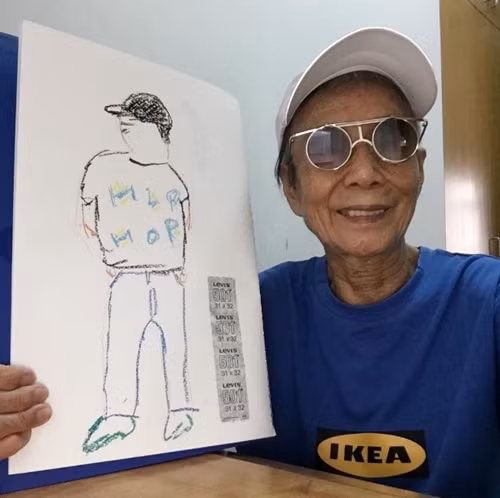  Cụ bà style người Đài Loan có vẻ rất thích dùng kính râm, bất kể ngày hay đêm, giống y hệt các ngôi sao. Ảnh trong bài: Instagram nhân vật.