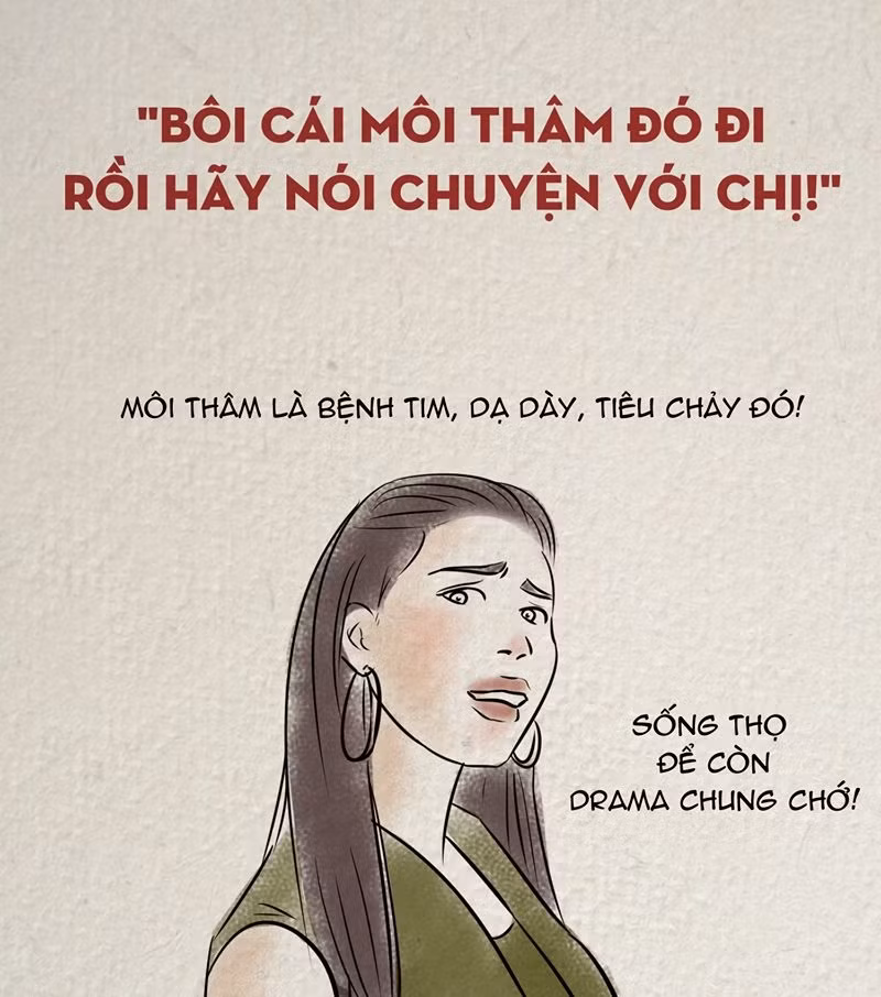 Đây là câu nói của siêu mẫu Minh Tú đã nói với Lan Khuê trong tập 3 "The Face Vietnam" năm 2017.