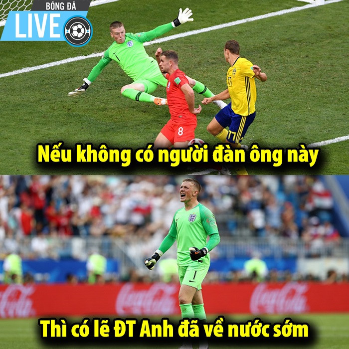 Pickford xuất sắc đưa ĐT Anh vào bán kết World Cup 2018.
