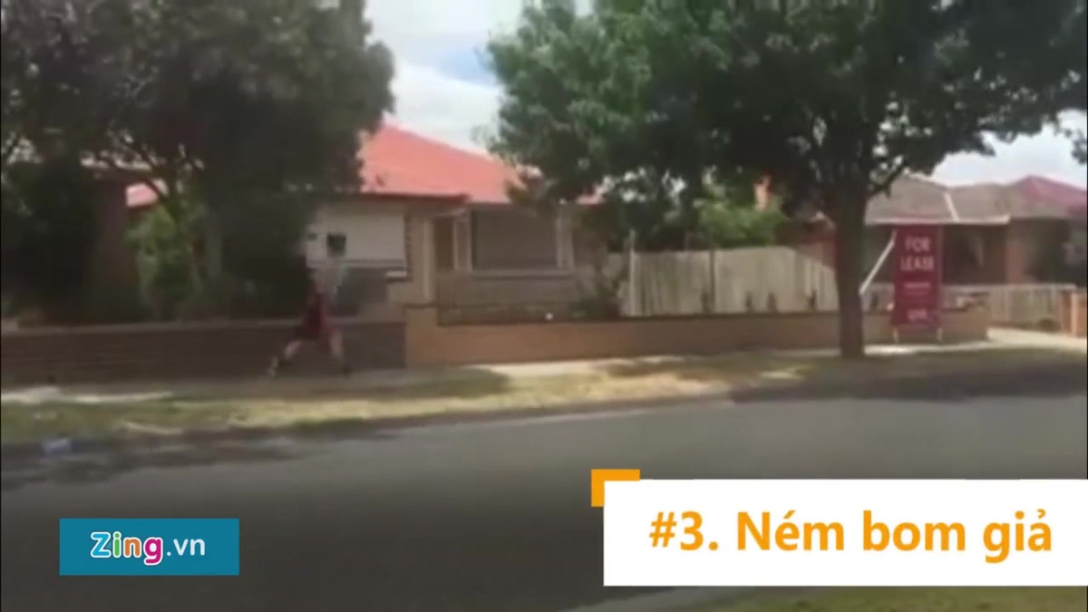 Trò troll bị dân mạng lên án tiếp theo đó là ném bom giả. Cuối năm 2015, 3 anh em Jalal Brothers (Australia) đã cảnh trang thành người Ả Rập giả vờ ném bom, bắn súng vào người khác. Clip mặc dù đã có hàng triệu lượt xem nhưng lại gây hoang mang và tai nạn cho người đi đường nên đã bị nhà chức trách "sờ gáy".