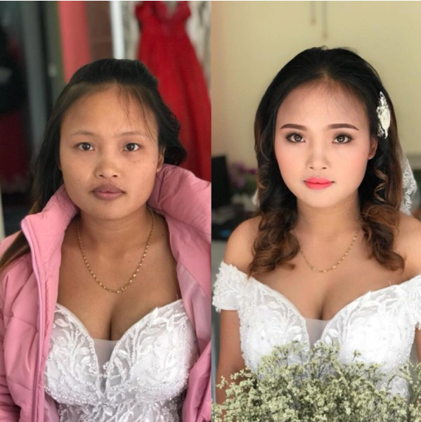 Phải công nhận rằng, sau khi qua bàn tay của các chuyên gia trang điểm hay các tự make-up, các bạn gái đã thay đổi rất nhiều. Từ kém xinh, nhợt nhạt trở nên vô cùng tươi tắn và ai cũng phải khen ngợi.