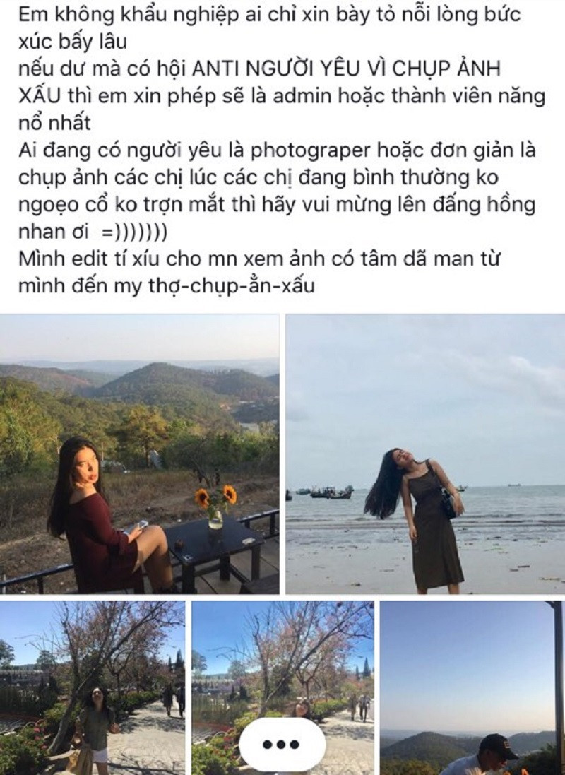 Việc đăng ảnh sống ảo trên MXH là điều không thể thiếu được với hội chị em. Hết chụp hình tự sướng, họ lại tìm cách nhờ vả người khác chụp giúp và đối tượng thường được "nhờ vả" nhất đó chính là anh chàng người yêu.