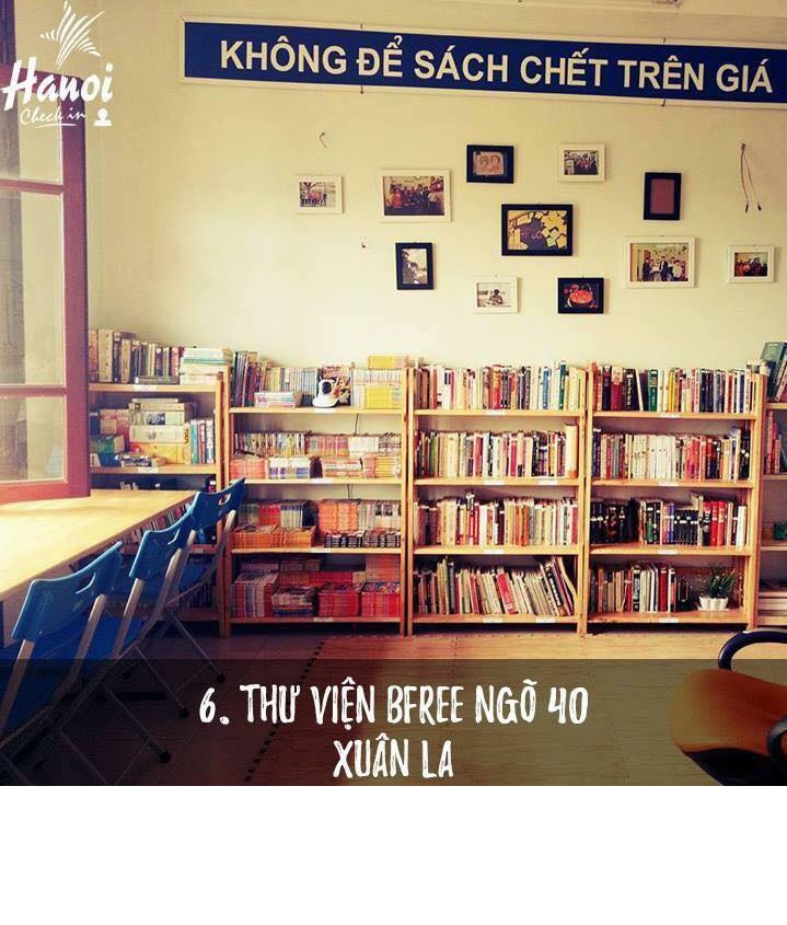 Những bạn ở khu vực Tây Hồ, thư viện Bfree ngõ 40 Xuân La cũng là chỗ tránh nóng tuyệt vời cho mùa hè này.