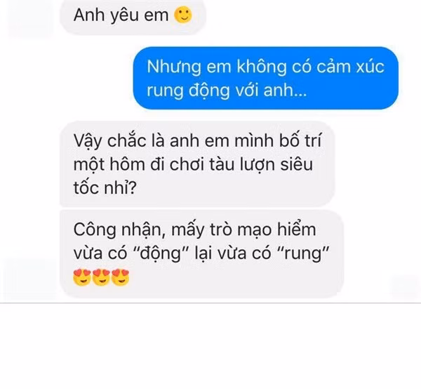 Không rung động nhiều thì phải đi tàu lượn chắc chắn sẽ rụng tim.