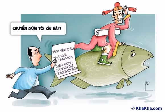 Ông Táo nhận rất nhiều lời thỉnh cầu từ người dân gửi lên thiên đình cho Ngọc hoàng.