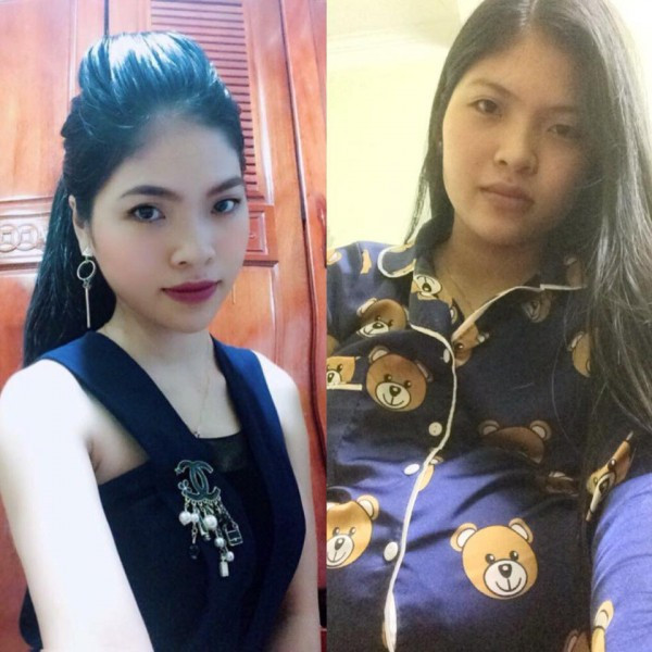 Mẹ Từ Anh Ngô cũng chia sẻ hình ảnh khi chưa bầu và khi sắp đẻ.