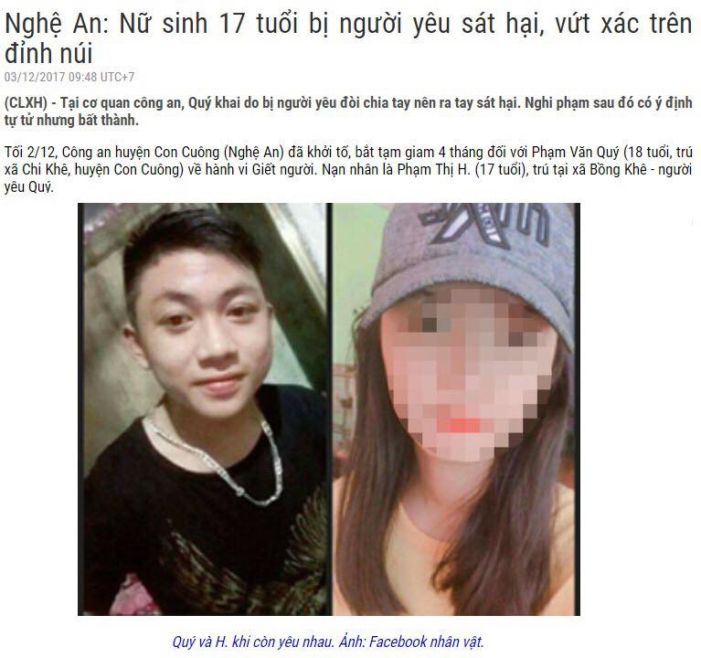 Vì mê lô đề, cờ bạc, Phạm Văn Quý đã lỡ ra tay sát hại người yêu tên H trên núi để cướp tài sản. Sau khi ra tay, Quý còn lên mạng đăng tin tìm kiếm hòng đánh lạc hướng điều tra của cơ quan chức năng.