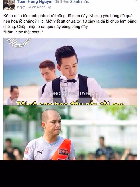 Chia sẻ của ca sĩ "nắm tay anh thật chặt" về những bức ảnh chế.