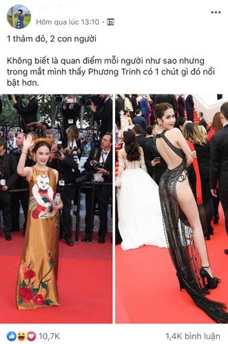 Mới đây trong group kín chuyên bàn tán về showbiz, các dân mạng đã đăng tải những bức ảnh mà các sao Việt từng xuất hiện tại LHP Cannes. Nhưng trong những lần trước đó, các đại diện đến từ Việt Nam đều nhận được lời khen thay vì chỉ trích ăn mặc phản cảm như Ngọc Trinh.