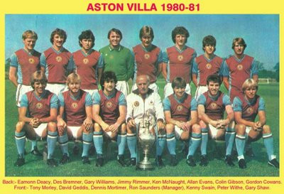 CLB Aston Villa đã làm nên điều thần kì tại giải vô địch Anh mùa giải 1980/1981 khi chỉ có vỏn vẹn 14 cầu thủ mà họ đã lên ngôi vô địch, trong đó có tới 7 người chơi đủ 42 trận. Đội bóng này leo lên ngôi đầu BXH vào tháng 10 và hiếm khi họ bị đánh bật ra khỏi vị trí ấy. Điểm nhấn của mùa giải là trận Aston Villa đánh bại đối thủ chính Liverpool 2-0 vào tháng Giêng.