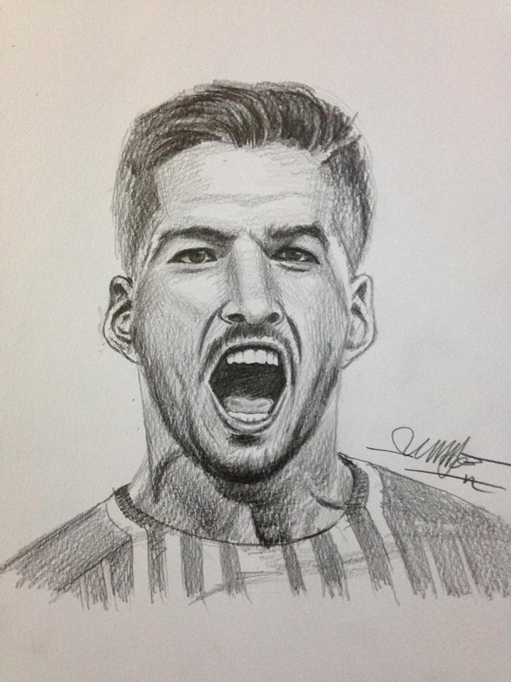 Ngôi sao Luis Suarez của ĐT Uruguay được Minh Đức khắc họa khá tốt nhưng thiếu mất đôi răng thỏ làm nên thương hiệu của cầu thủ này.