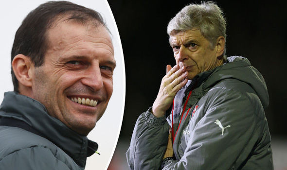 CLB Arsenal hé lộ thời điểm sẽ công bố người sẽ thay thế "giáo sư" Wenger đó là Thomas Tuchel và Massimiliano Allegri.